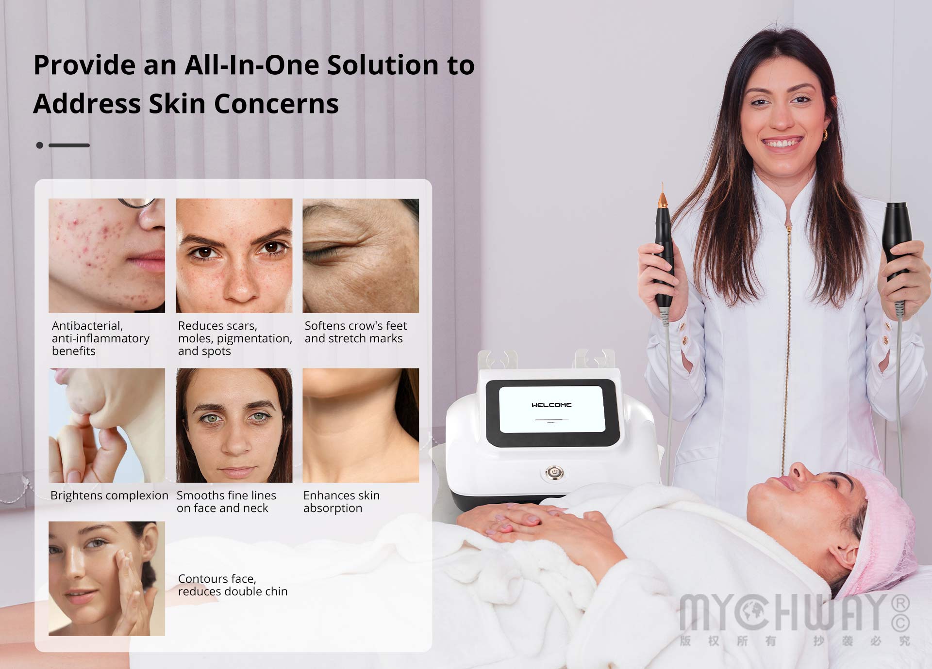 2 in 1 plasma facial care machine for moles acne treatment and skin rejuvenation