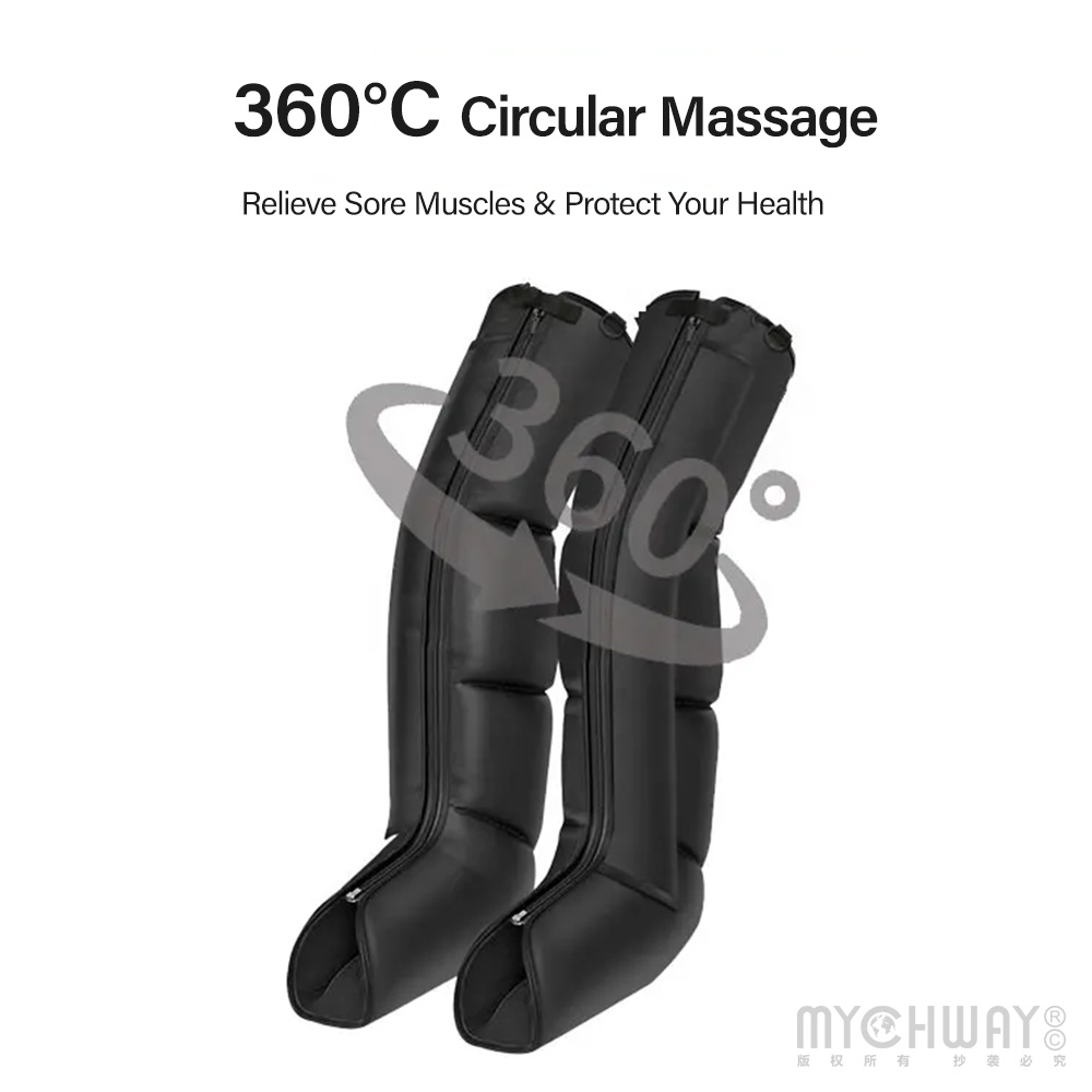 leg compression massager with 6 airbags 6 modes full leg massage home relaxation