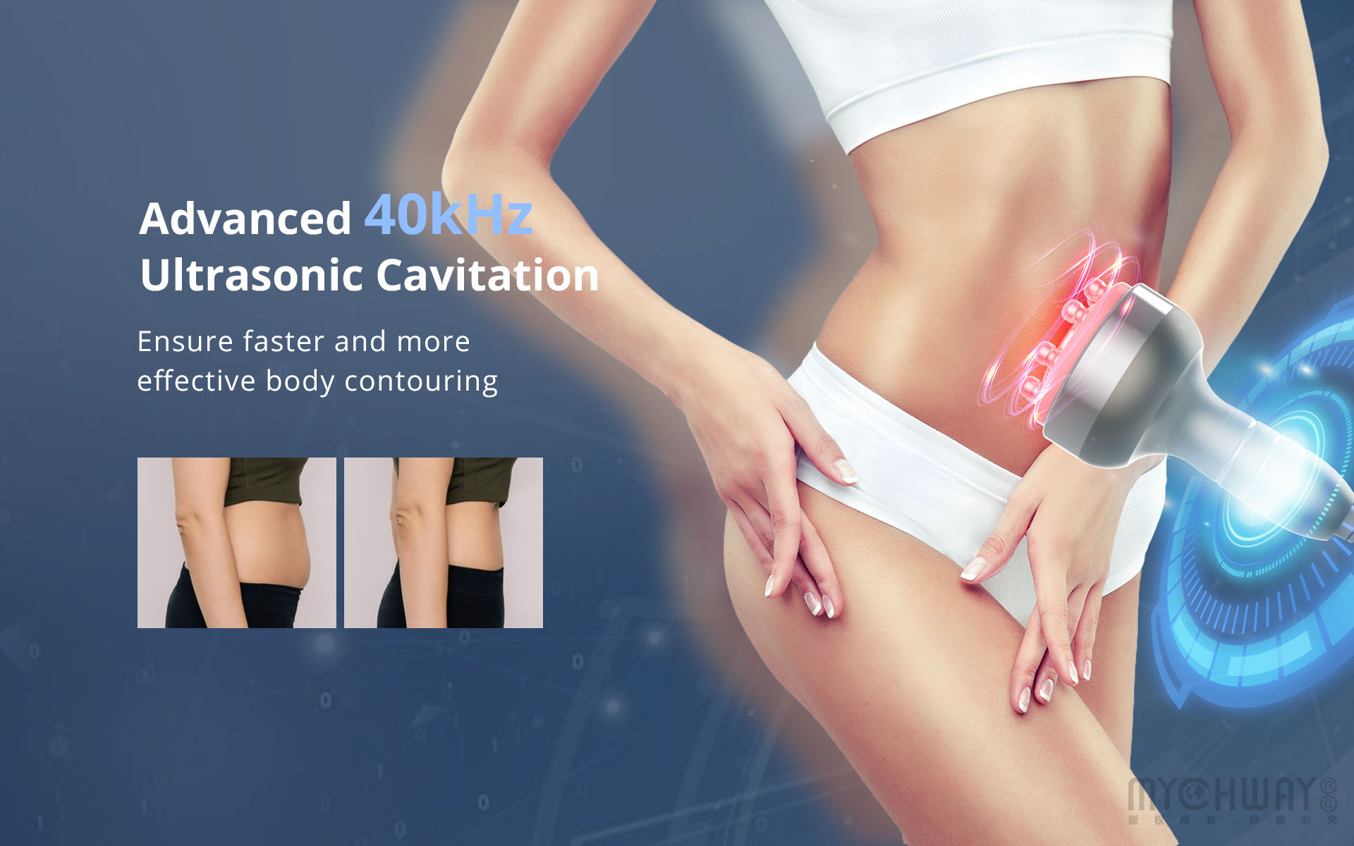 stand 6 in 1 cavitation machine with radiofrequency vacuum for body sculpting