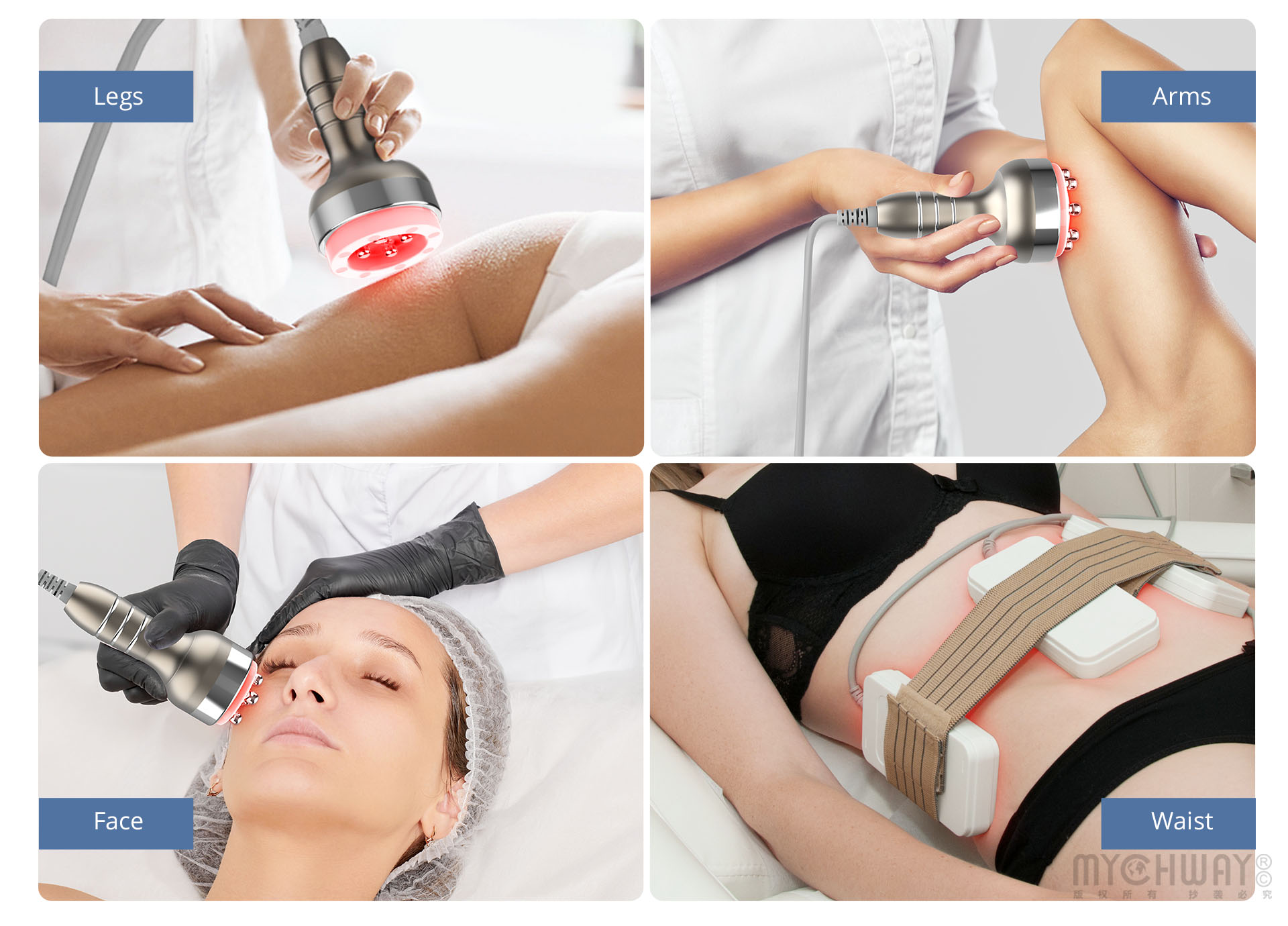 stand 6 in 1 cavitation machine with radiofrequency vacuum for body sculpting