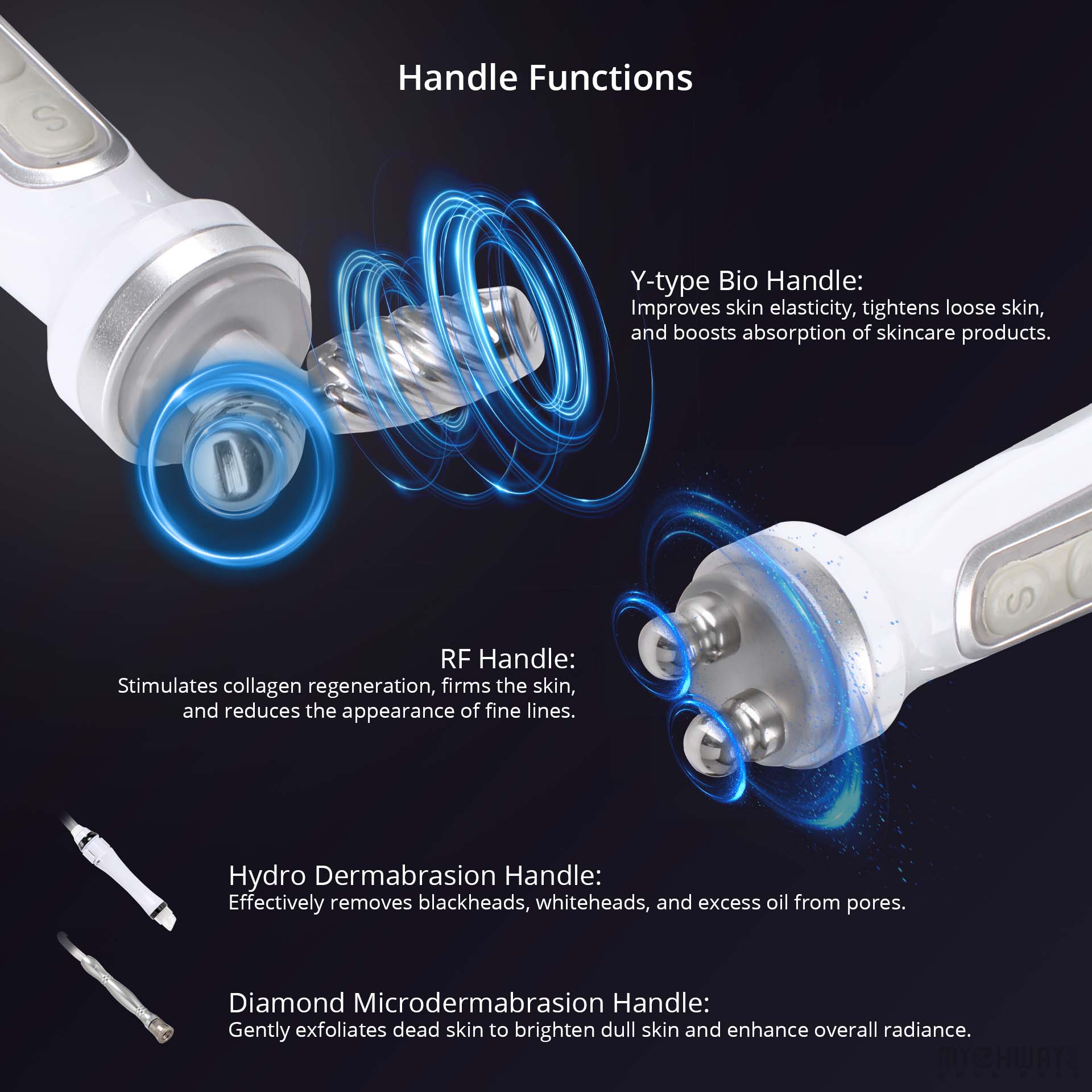 hydro diamond dermabrasion water peeling facial skin care beauty machine