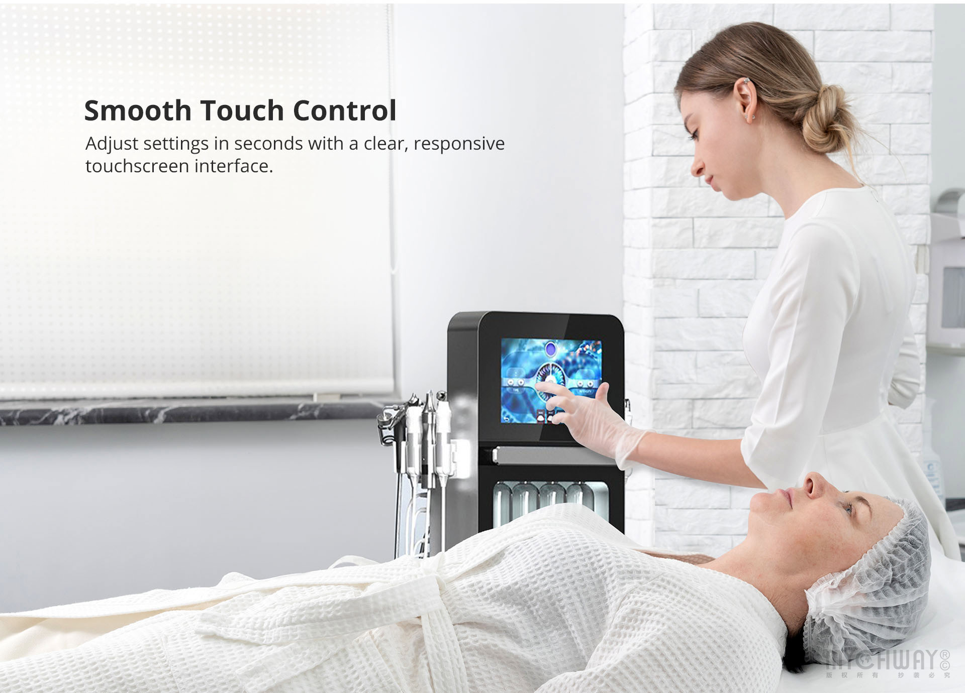 8 in 1 hydro dermabrasion ems ultrasonic machine facial cleansing lifting device