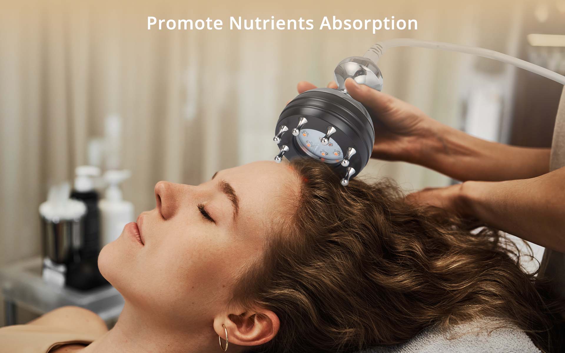 scalpglow 5 in 1 scalp care machine for hair cleansing, moisturizing, nourishing