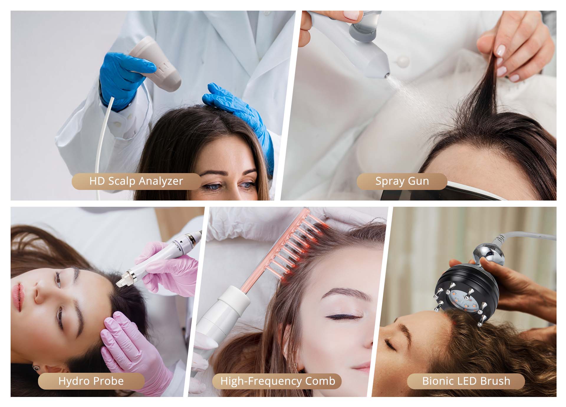 scalpglow 5 in 1 scalp care machine for hair cleansing, moisturizing, nourishing
